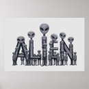 Search for gray alien posters Space