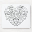 Search for heart doodle mouse mats Mandala