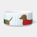 Search for dachshund dog bowls Red
