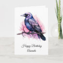 Search for halloween birthday cards Black raven