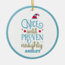 Search for naughty or nice christmas tree decorations Funny