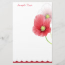 Search for pink flowers stationery paper Poppy