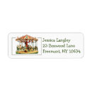 Search for merry go round return address labels Carousel