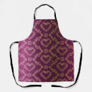 Search for yellow damask aprons Vintage