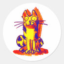 Search for weird cartoon stickers Cat