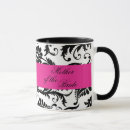 Search for white damask mugs Black