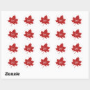 Search for flag maple leaf stickers Red