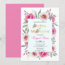 Search for hot pink fuchsia and gold invitations Floral