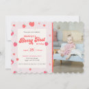 Search for sweet 1st birthday invitations Red