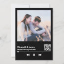 Search for black and white music invitations Qr code