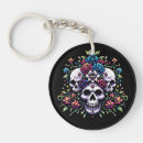 Search for gothic style key rings Skull design