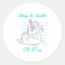 Search for two names stickers White