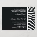 Search for zebra wedding invitations Zoo