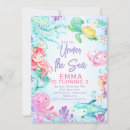 Search for mermaid party invitations Under the sea