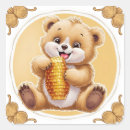 Search for bear eating stickers Honey