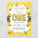 Search for bumblebee birthday invitations Cute bee