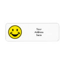 Search for emoticon return address labels Smile
