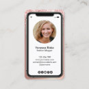 Search for iphone business cards Makeup artist