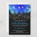 Search for teal gold 50th birthday invitations Fiftieth