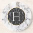 Search for black and white marble coasters Modern