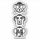 Search for monkey humour stickers Geek