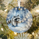 Search for racoon christmas tree decorations Forest animals