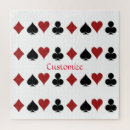Search for playing cards puzzles Suits