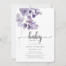 Search for purple baby shower invitations Wildflowers