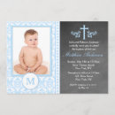Search for boys blue damask christening invitations Baby