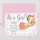 Search for pink glitter baby shower invitations Girly