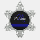 Search for thin blue line christmas tree decorations Leo