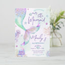 Search for purple and teal birthday invitations Our little mermaid
