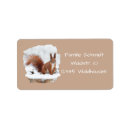 Search for winter woodland return address labels Forest animals