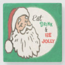 Search for christmas stone coasters Santa