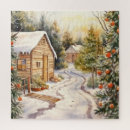 Search for vintage christmas tree puzzles Snow