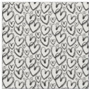 Search for black and white hearts fabric Cute