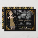 Search for gatsby sweet 16 invitations Birthday