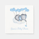 Search for blue elephant baby shower napkins Mother to be