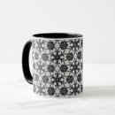 Search for lace mugs Black and white