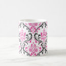Search for damask wedding mugs Black