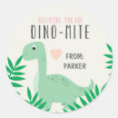 Search for dinosaur valentines stickers Dino mite