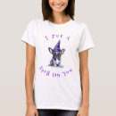 Search for boston terrier halloween tshirts Witch