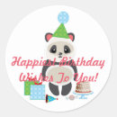 Search for cartoon panda bear stickers Birthday