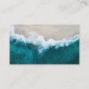 Search for ocean waves business cards Beach