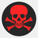 Search for skull and cross bones stickers Warning