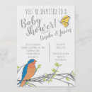 Search for bluebird baby shower invitations Gender neutral