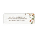 Search for autumn harvest return address labels Elegant