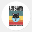 Search for cat coffee stickers Cats and coffee