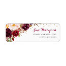 Search for burgundy gold return address labels Marsala
