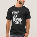Search for number 6 tshirts Six